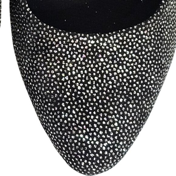 Business Casual Office Workwear Sparkle Shiny Metallic Slip On Flats 8.5M/39 - Picture 16 of 16